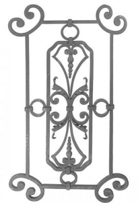 Пано за парапет от гладко 16/16мм, с размери 940*550мм