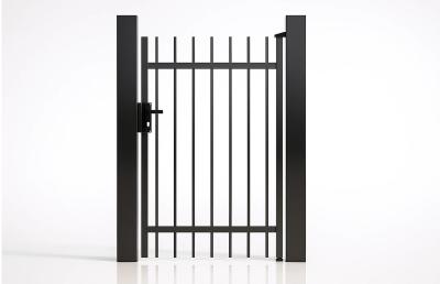 Пешеходна врата 900*1800mm Light Straight, Алуминий RAl9005 - лява или дясна