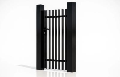 Пешеходна врата 900*1800mm Light Straight, Алуминий RAl9005 - лява или дясна